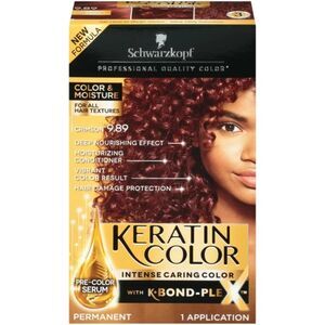 Schwarzkopf Keratin Color- Permanent Hair Color Cream- 9.89 Crimson